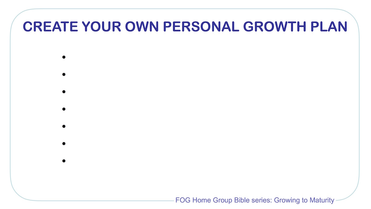 Growing to maturity 1 9